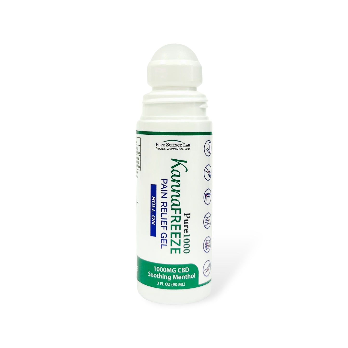 KannaFreeze CBD Topical Muscle and Joint Pain Roll-On 1000mg