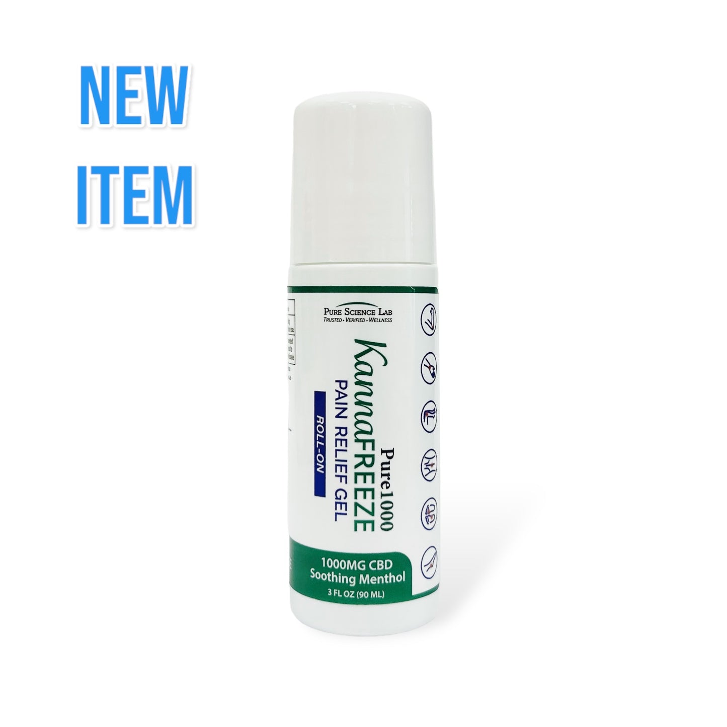 KannaFreeze CBD Topical Muscle and Joint Pain Roll-On 1000mg