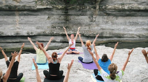 people doing yoga anxiety relief CBD anxiety gummies