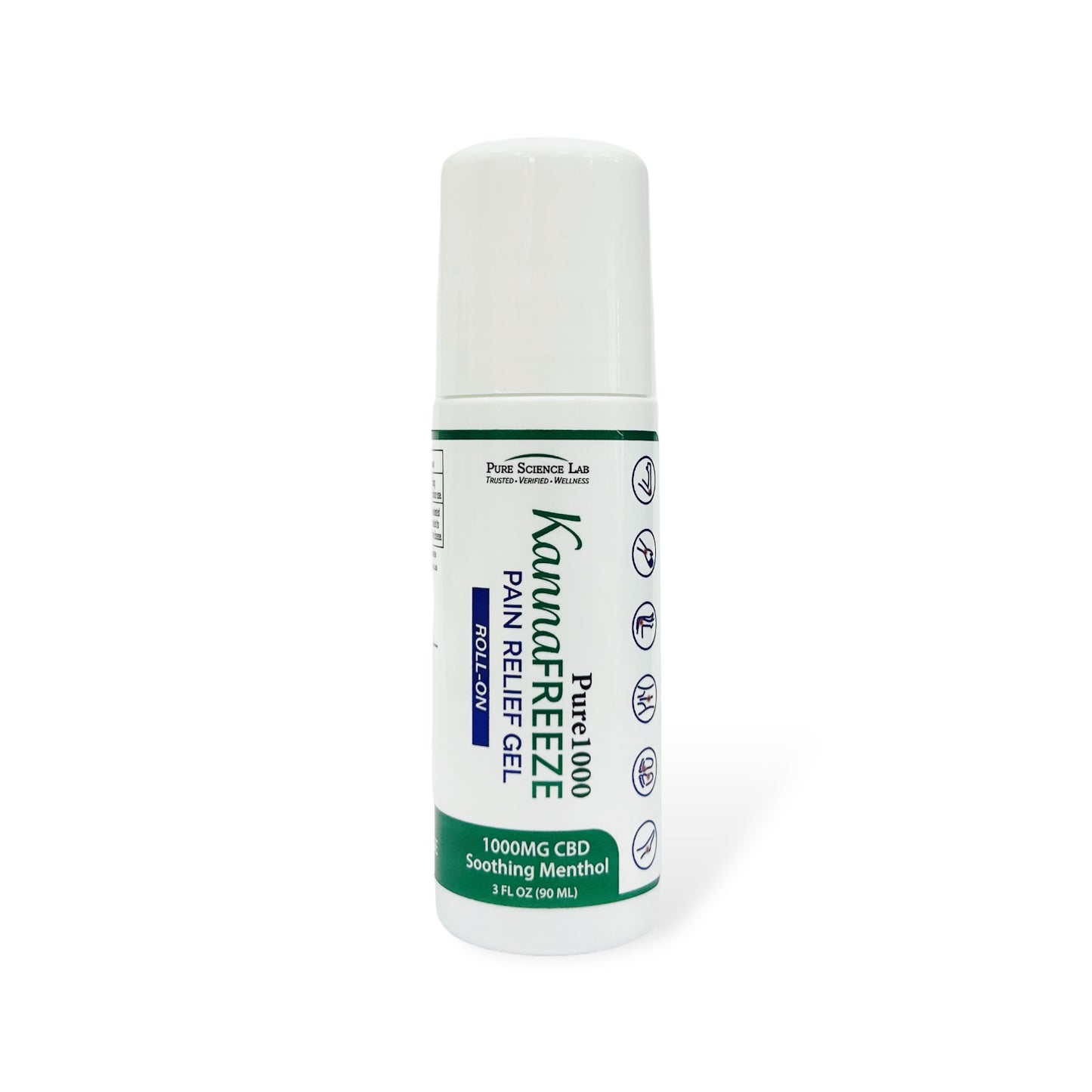 KannaFreeze CBD Topical Muscle and Joint Pain Roll-On 1000mg