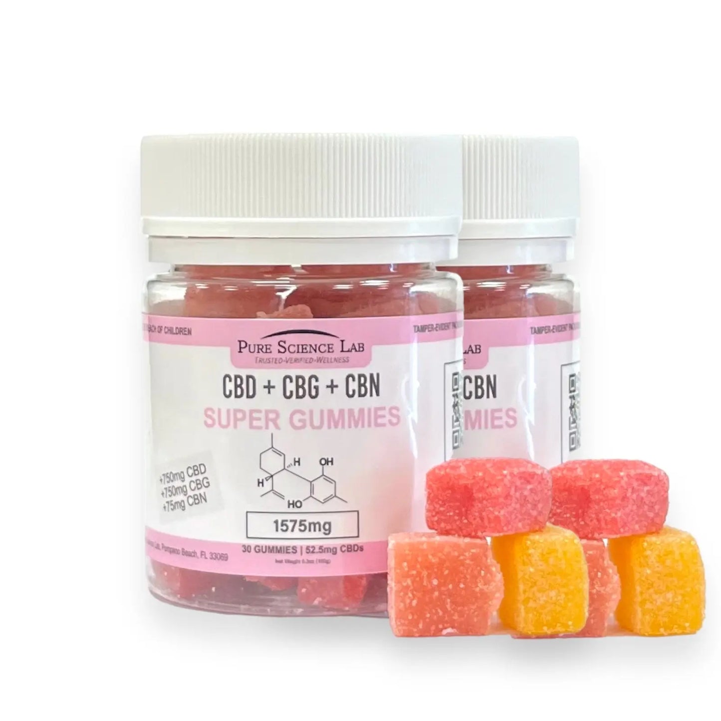 CBD CBG CBN Super Gummies Hemp Extract 1575mg 2