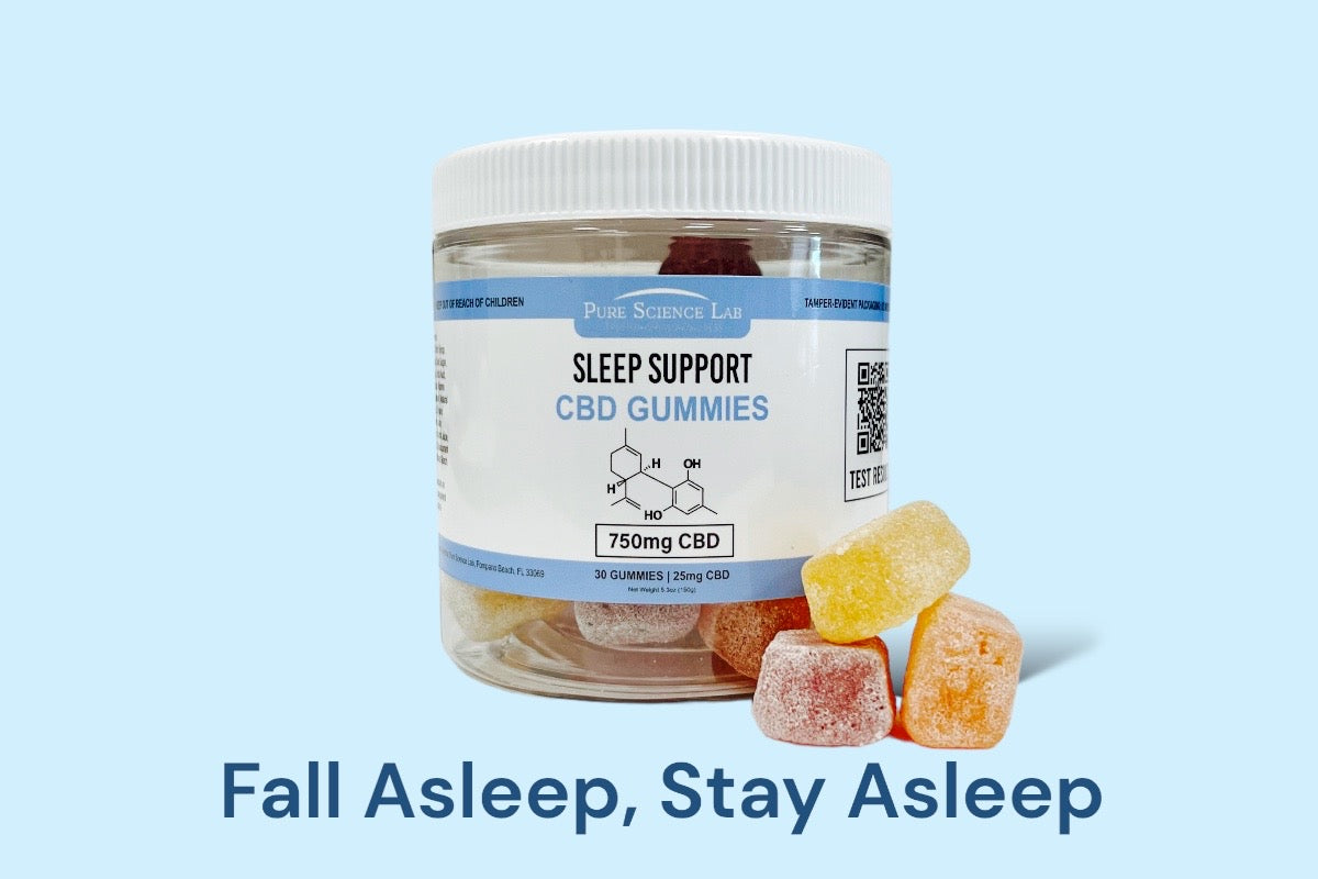 CBD Sleep Support Gummies Hemp Extract Fall Asleep Stay Asleep