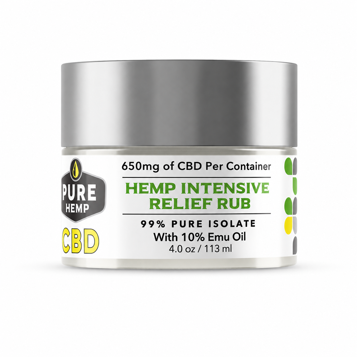 Hemp Intensive Healing Relief Rub with Emu Oil & CBD Isolate