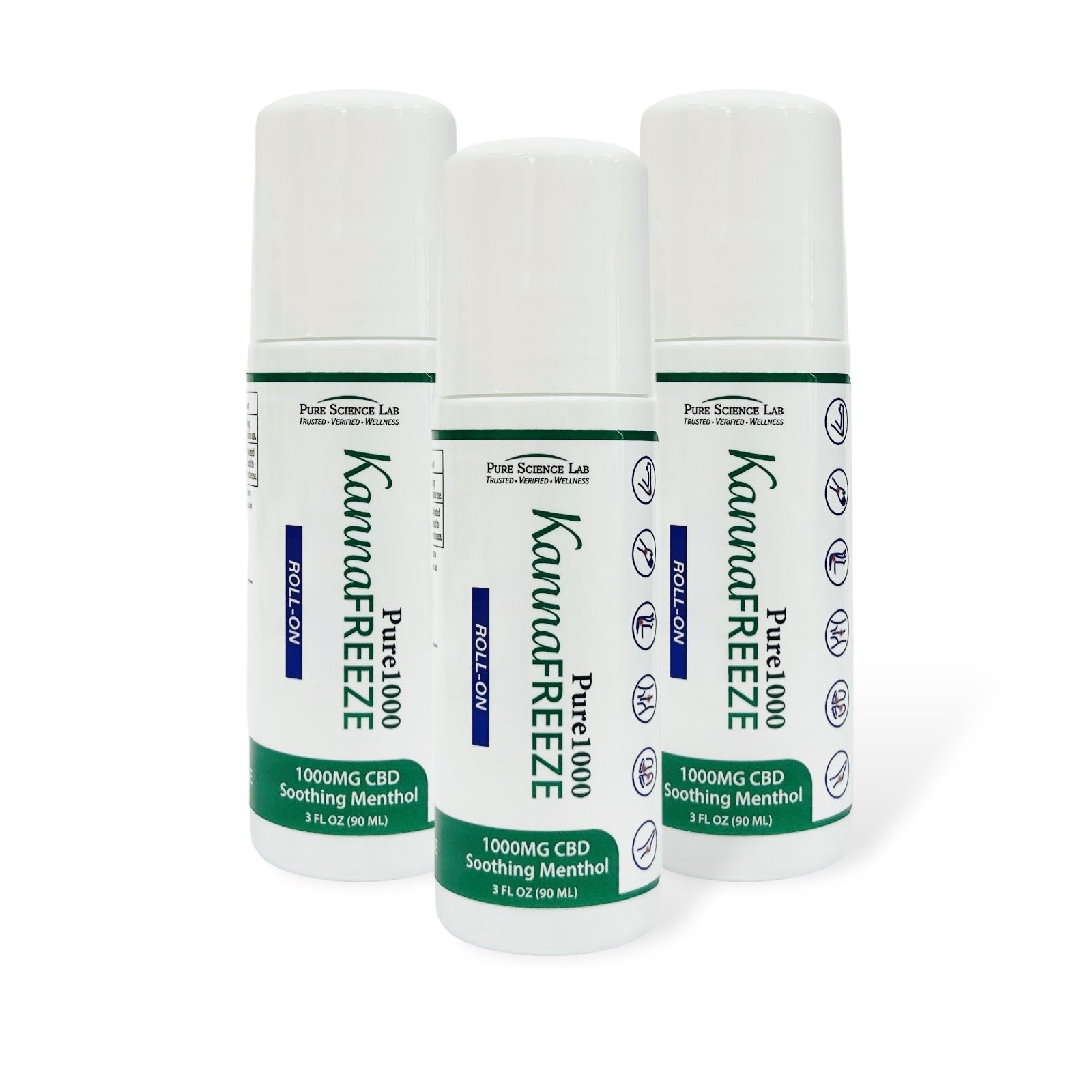 KannaFreeze CBD Topical Muscle and Joint Roll-On 1000mg – Pure Science