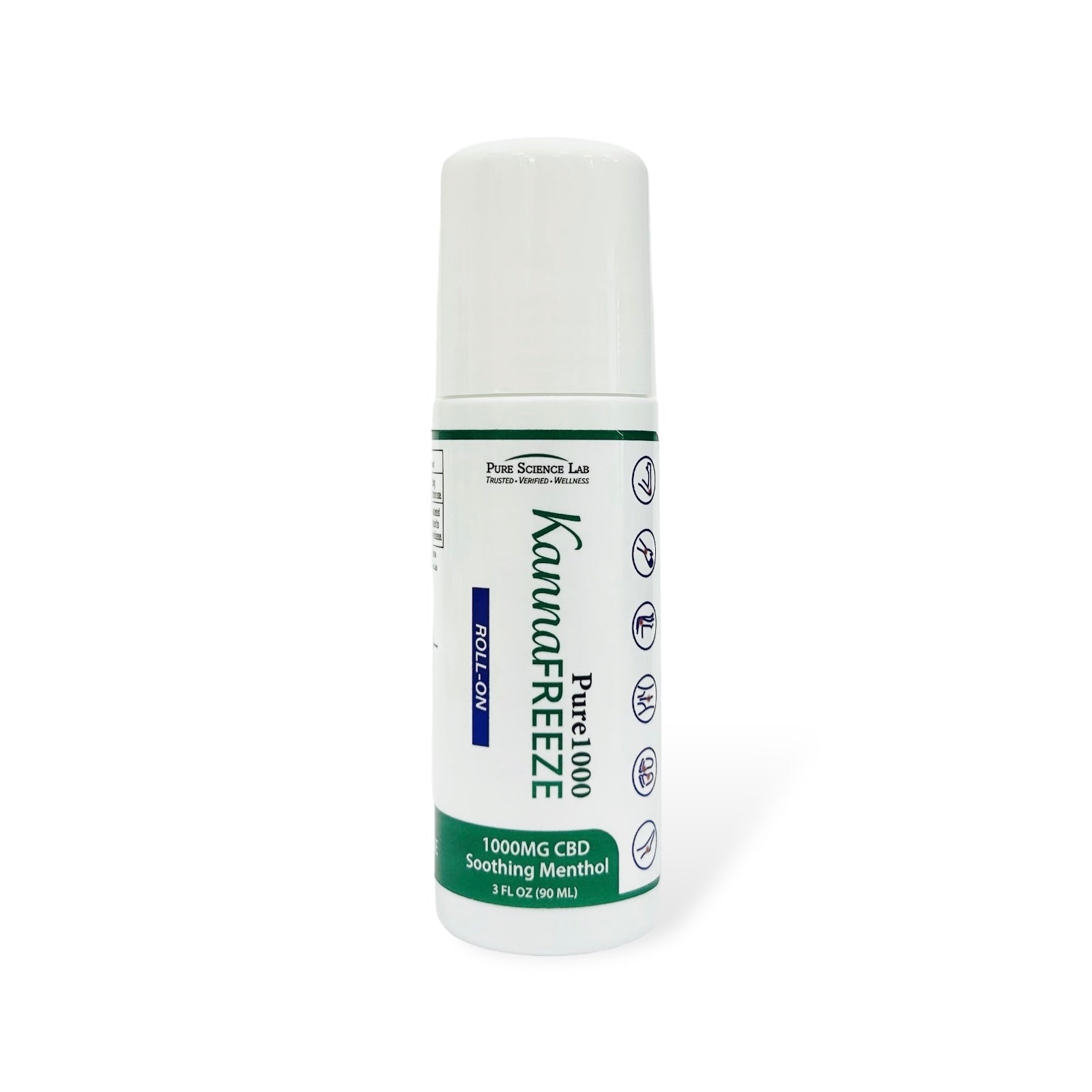 KannaFreeze CBD Topical Muscle and Joint Roll-On 1000mg – Pure Science