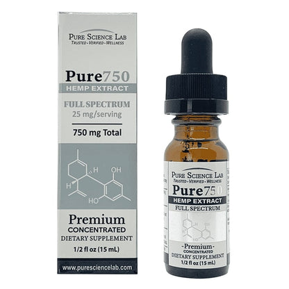 Tincture Full-Spectrum CBD Oil Hemp Extract Pure750