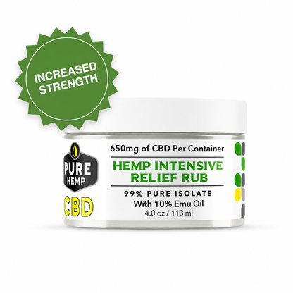Hemp Intensive Healing Relief Rub with Emu Oil & CBD Isolate