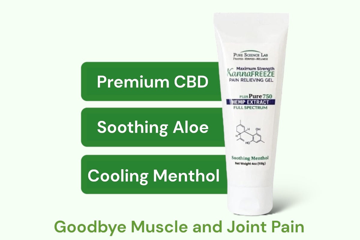 KannaFreeze CBD Muscle and Joint Pain Cream - Doctor Recommended