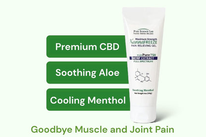 KannaFreeze CBD Muscle and Joint Pain Cream