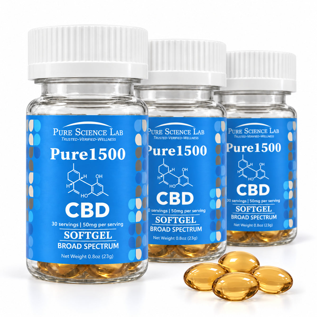 CBD Softgels | Broad-Spectrum Oil | CBD, CBG, and CBN